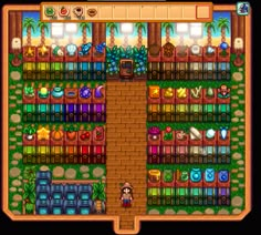 the game's screenshot shows an area with plants, trees and other items