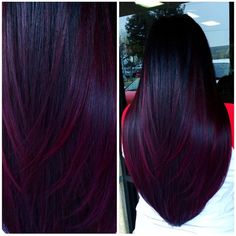 Plum Hair, Hair Color Burgundy, Hair Color Purple, Burgundy Hair, Hair Color And Cut, Hair Color Balayage