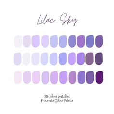 the color palette for lila sky