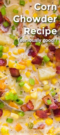 corn chowder recipe with bacon and green onions