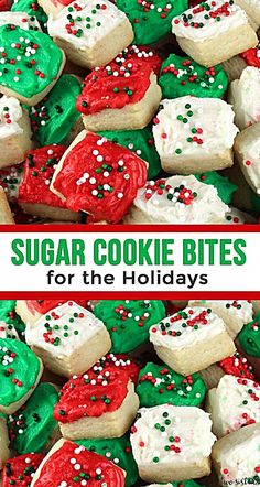 sugar cookie bites for the holidays