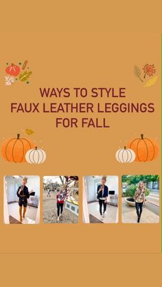 Style Faux Leather Leggings, Casual Work Outfit, Faux Leather Leggings, Leather Leggings, Fall Outfits Women