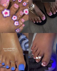 Blue Toe Nails, Blue Toes, Cute Nail, Dope Nail Designs, Toes Designs, Unique Acrylic Nails