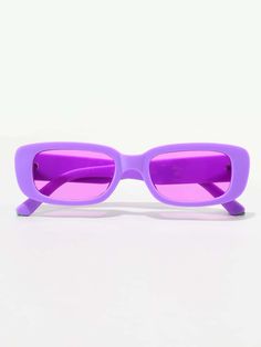 Boho     Full Rim Glasses Embellished   Women Accessories Purple Sunglasses Aesthetic, Purple Glasses, Unique Glasses Frames, Pretty Sunglasses, Preppy Accessories, Cute Sunglasses