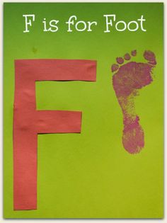 the letter f is for foot