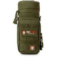 an army green pouch with the words go time on it