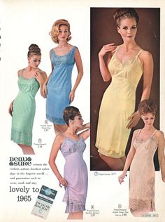 60s ‘daywear’ Afro Hair Styles, Ladies Nightgowns, 60s Pajamas Vintage, 1960s Sleepwear, Babydoll Dress Nightwear 60s, Vintage Camisole Sleepwear, 1960s Lingerie, Lingerie Catalog, Retro Lingerie