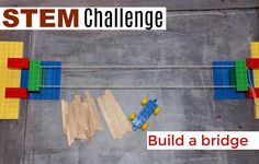 STEM Challenges - Easy STEM Challenges for Kids Easy Stem Challenges, Stem Challenges For Kids, Bridge Stem Challenge, Lego Stem, Challenges For Kids, Easy Stem, Build A Bridge, Steam Ideas, Marble Maze