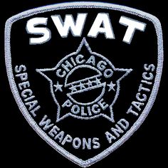 Insignia swat preto braço lateral Chicago, Logos