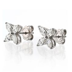 Tiffany & Co. Victoria Large Model Marquise Cut 1.62cttw Stud Earrings. 8 Diamonds: 1.62cttw.Center Diamond Weight: 1.62Metal Type: PlatinumMetal Weight: 3.5 gr.Signed: Tiffany & Co.Condition: Excellent.Stock: RR9800 Tiffany Infinity Earrings, Tiffany Victoria Earrings, Tiffany Diamond Earrings, Tiffany And Co Earrings, Tiffany Diamond, Tiffany Earrings, Yellow Rings, Yellow Jewelry, Earrings Diamond