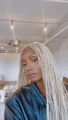 Bleached Braids Black Women, White Blonde Braids Black Women, Blonde Braids Black Women Platinum, Black Women With Blonde Braids, Long Blonde Braids For Black Women, Blonde Goddess Braids Black Women, Platinum Blonde Hair Braids, Afro Braids Blonde, White Braids Black Women