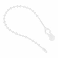 an image of a white lanyard on a white background