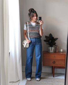 Outfits To Copy, Denim Outfits, Love Jeans, Cooler Look, Mode Inspo, Look Vintage, Mode Vintage, Looks Style