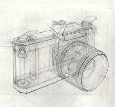 a drawing of a digital camera