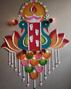 Diwali Rangoli With Colours, Diwali Rangoli Colourful, Rangoli Designs With Less Colours, Pretty Rangoli Designs For Diwali, Trending Rangoli For Diwali, Trending Rangoli Design For Diwali, Diwali Beautiful Rangoli, Rangoli Easy Design Beautiful, Most Beautiful Rangoli Designs