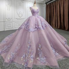 Pastel Purple Quinceanera Dress, Quinceanera Dresses Lavender, Lavender Ball Gown, Lavender Quinceanera Dresses, Purple Ball Gown