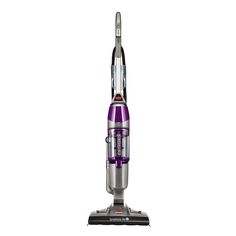 a purple and silver vacuum on a white background