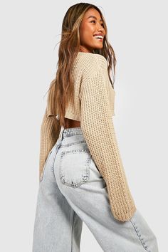 Sweater Styling, Cropped Sweaters, Longline Coat, Cozy Pullover, Sweater Collection, Crop Sweater, Top Sweater, Crop Top Sweater, Womens Basic