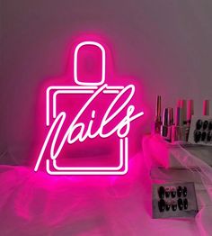 Nail Polish LED Neon Sign,Nail Neon Lights Wall,Nail Custom Business Sign,Hand Beauty Sign,Nail Room Decor,Nail Salon Decor,Nail Light Up Neon signs are hand-made products made up of LED strips, silicon flex tubes, and acrylic shape. Neon signs are the best type of decoration for homes, weddings, shops, offices, etc... as well as they are much liked as a gift that can be gifted to anyone such as family, friends, etc. Furthermore, neon signs can make your life colorful along you personal space. T Nail Room Decor, Decor Nail Salon, Beauty Sign, Wall Nails, Salon Suites Decor, Salon Nails, Nail Salon Decor, Custom Business Signs, Salon Suites