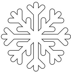 a snowflake that has been cut out to look like it is in the middle of