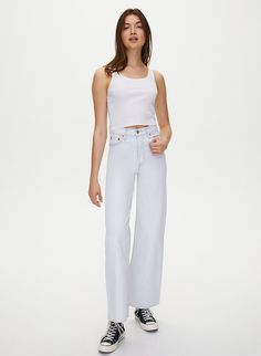 RIBCAGE WIDE - High-waisted, wide-leg jean Levi's Ribcage, Jean Pockets, Rib Cage, High Rise Jeans, Wide Leg Jeans, Jeans Style, Stretch Denim, Leg Jeans