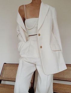 Dressed In White, Business Outfit, Inspired Outfits, 가을 패션, Mode Vintage, Mode Inspiration