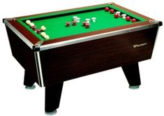 an image of a pool table with many balls on the top and one in the middle