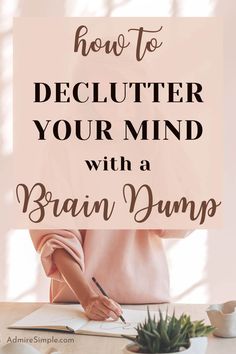 Learn how to organize your thoughts with a simple and quick brain dump. Declutter your mind by writing down all your thoughts on paper. It can help beat overwhelm, clear mental clutter, reduce stress, boost your mood, and increase productivity. Organizing your thoughts with a brain dump provides clarity and improves mental well-being. It is an effective method that you can do in your bullet journal or just on paper. Brain Dumping