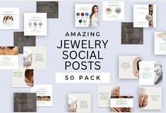 the amazing jewelry social posts pack