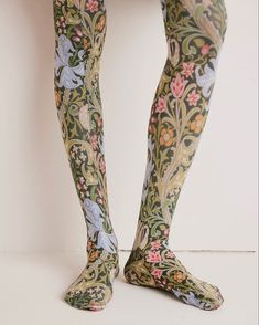 Flower Tights, Vintage Tights, Fun Tights, Funky Tights, Manic Pixie, 60s Patterns, Floral Tights, Streetwear Inspo, Tiktok Fashion