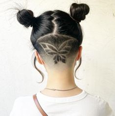 Long Hairstyle with Shaved Nape Shaved Side Haircut, Undercut Ideas, Hair Tattoo Designs, Side Haircut, Undercut Hair Designs, Under Cut, Undercut Hairstyles Women, Undercut Hair, Undercut Long Hair