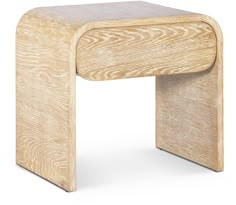 an unfinished wooden stool with no legs