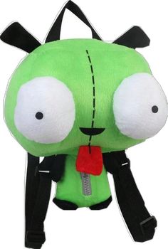 Anime Alien, Scene Clothes, Alien Invader, Funky Bags, Animal Backpacks, Cartoon Backpack, Plush Bags, Plush Backpack, Kawaii Plush