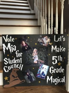 Harry Potter Student Council Posters, Elementary Student Council Posters, Poster Student Council, Student Council Posters Ideas Creative, Student Government Posters, Hoco Campaign, Student Council Speech, School Campaign Ideas, School Campaign Posters