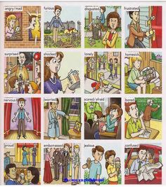 the comics are showing people in different stages of life and there is an image of them talking