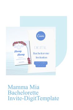 a brochure with the words mama mia bachelor in it