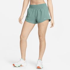 These shorts are the ones that are down for everything you do—from long walks to HIIT to running errands. Their silky-smooth, ultrasoft woven fabric is balanced with sweat-wicking tech so you have ultimate comfort while feeling dry as you work out. Functional Short Bottoms For Running Errands, Green Athletic Shorts For Running In Spring, Nike Running Bottoms, Green Running Shorts For Spring, Nike Shorts For Casual Wear, Casual Nike Bottoms For Running, Sporty Nike Shorts, Casual Nike Running Bottoms, Short Bottoms With Elastic Waistband For Running Errands