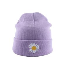 Description: This aesthetic Daisy Winter Hat is the perfect accessory for cooler days. A unique aesthetic style beanie featuring a daisy flower at the front with a choice of different color fabrics. Just perfect for this winter! Style: Aesthetic Hat Material: Cotton, Acrylic Free shipping WorldwideDelivery time: 15-35 days Cute Purple Beanie Hat, Trendy Adjustable Warm Beanie, Trendy Adjustable Beanie Cap, Adjustable Spring Beanie Cap, Trendy Pink Beanie For Spring, Spring Cotton Beanie Hat, Cute One Size Spring Hats, Adjustable Purple Casual Beanie, Cute One-size Spring Hats