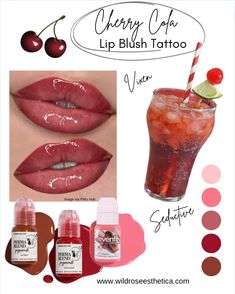 Transform your lips with the Cherry Cola Lip Blush Tattoo at Wild Rose Esthetica! Perfect for adding glamour and sophistication to your look.  💄 Benefits of Lip Blush Tattoo:  Long-Lasting Color: Enjoy tinted lips for years. Natural Enhancement: Enhance your lip shape and color. Low Maintenance: No more daily lipstick touch-ups. 💋 Why Cherry Cola?  Vixen Vibes: Bold and captivating. Seductive Shine: Glossy, hydrated look. At Wild Rose Esthetica, we use high-quality pigments for the best results. Our expert artists will create a custom lip blush to suit your style. Local Calgary Clinical Esthetician, Cosmetic & Paramedical Tattoo Artist.  #LipBlushTattoo #CherryColaLips #YYCLips #PermanentMakeup #LipGoals Lip Blush Mapping, Lip Blush Aesthetic, Permanent Lip Color Tattoo, Lip Blushing Tattoo Colors, Lip Blushing Tattoo Before And After, Lip Blushing Tattoo, Paramedical Tattoo, Cosmetic Lip Tattoo, Lips Permanent Makeup