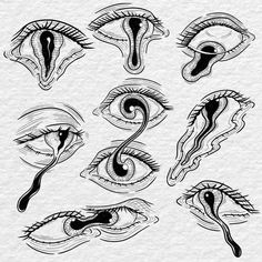 an eye with different shapes and sizes