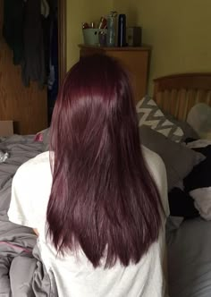 Wine Hair Color, Hairstyles Black Hair, Wine Red Hair, Cherry Hair, Hair Color Burgundy, Popular Hair