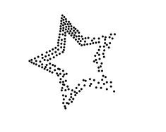 the star is made up of small dots