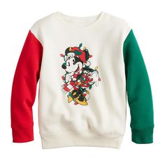 Give her wardrobe a festive refresh with this girls' Minnie Mouse holiday graphic sweatshirt from Jumping Beans. ©Disney Click on this KIDS APPAREL & SHOES GUIDE to find the perfect fit and more! Give her wardrobe a festive refresh with this girls' Minnie Mouse holiday graphic sweatshirt from Jumping Beans. ©Disney Click on this KIDS APPAREL & SHOES GUIDE to find the perfect fit and more! FEATURES Crewneck Long sleeves Minnie Mouse graphic on chest Fleece constructionFABRIC & CARE Cotton, polyester Machine wash Imported Size: 12. Color: Ivory Minnie Lights. Gender: female. Baby Minnie Mouse, Minnie Mouse Girl, Baby Mouse, Baby 2, Holiday Tops, Jumping Beans, Mickey Mouse And Friends