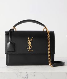 Ysl Sunset Bag, Bag Ysl, Investment Bags, Expensive Bag, Best Handbags, Luxury Purses, Classic Bags, Black Purses