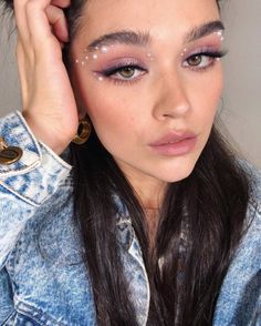 Makeup Runway, Gem Makeup, Crystal Makeup, Rave Makeup, Runway Makeup, Makijaż Smokey Eye