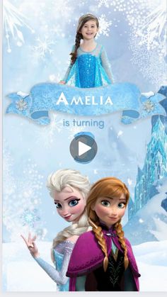 the frozen princess and her friend are featured in this video