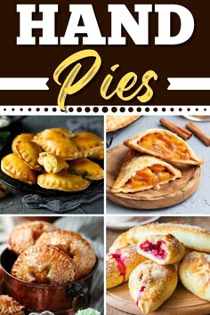 hand pies collage with text overlay - free stock photo set for commercial use