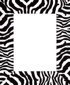 an animal print with a white square in the middle