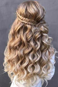 Prom Hairstyles 2023, Cute Prom Hairstyles, Wedding Updos, Prom Hair Down, Wedding Hairstyles Half Up Half Down, Bridal Hairstyles, Prom Hairstyles