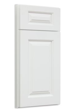 a white cabinet with two doors on the front and one door in the back side